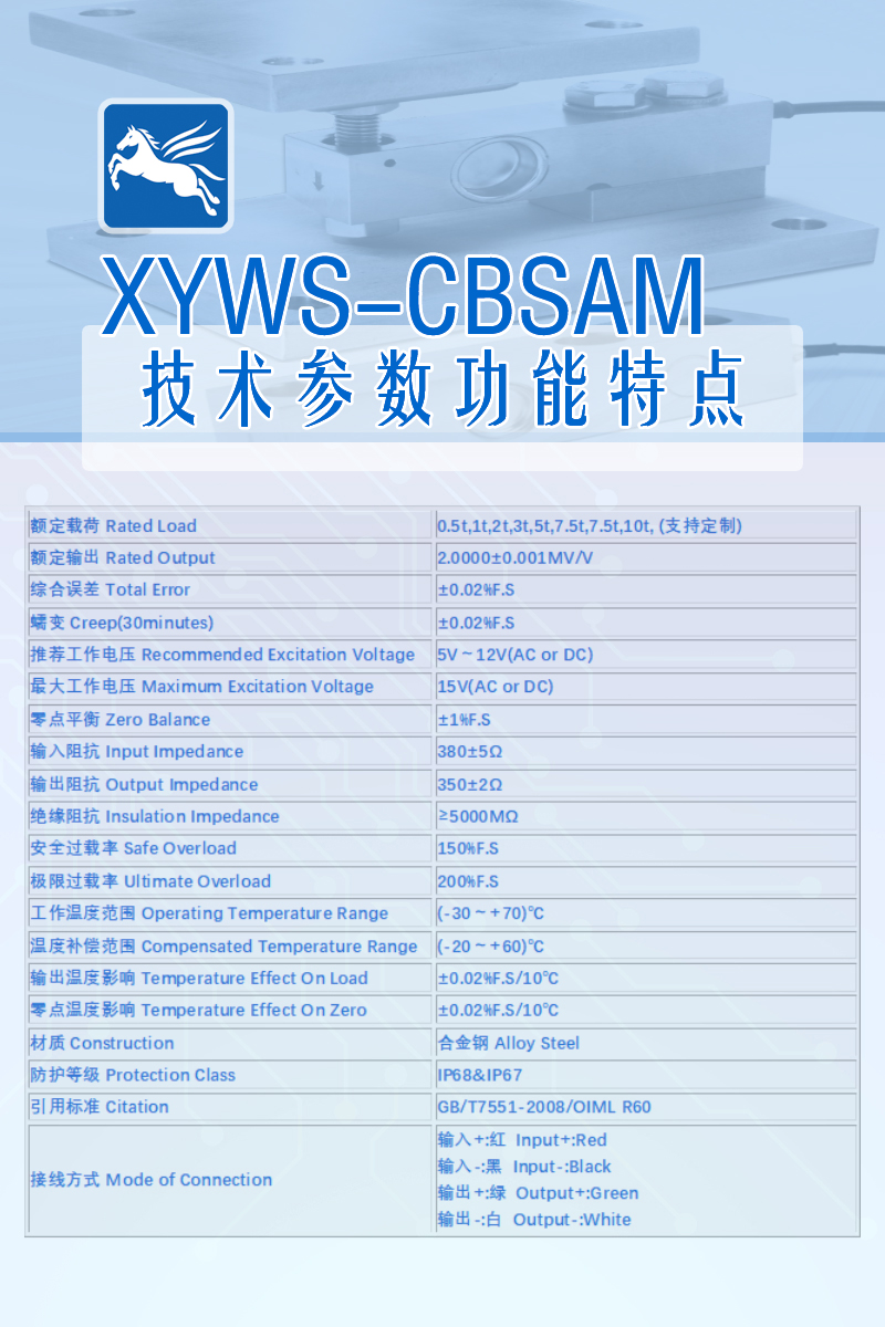 XYWS-CBSAM 技術(shù)參數(shù)